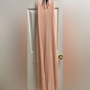 Victoria Secret Peach Chiffon Maxi Dress